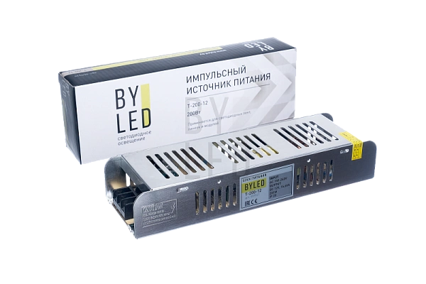 Блок питания Byled компактный (узкий), 200 W, 12V