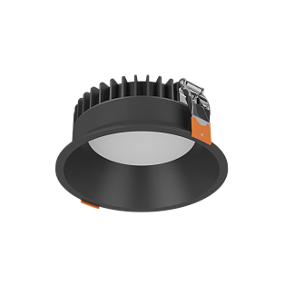 Светильник Byled серия Crater (9W, 220V, CRI>90, Черный корпус, Круг, Цвет: Нейтральный белый)