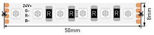 Светодиодная лента Byled LUX SMD3838, 120 LED/m, 11W/m, 24V , IP20, Цвет: RGB