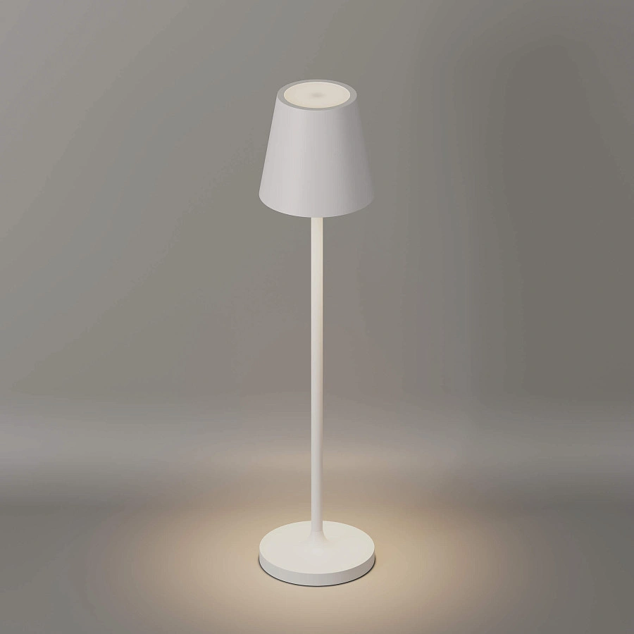 Переносной светильник Byled серия Cone (1.5W, 3.7V, CRI>80, Ф70*275мм, Белый корпус, 36мес., Цвет: Теплый белый 3000К)