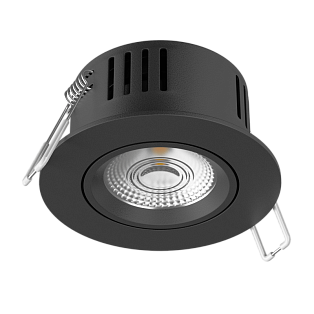 Светильник светодиодный Byled серия Vacuum (8W, 220V, CRI>90, IP65, Черный корпус, Цвет: Теплый белый)