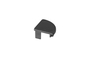 Заглушка Byled без отверстия для светодиодного профиля PR-SFC-SL-1616, черный