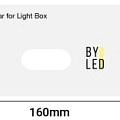 Светодиодная линейка Byled PRO SMD3030, 12LED/m, 14,4W/m, 12V , IP20, Цвет: Теплый белый