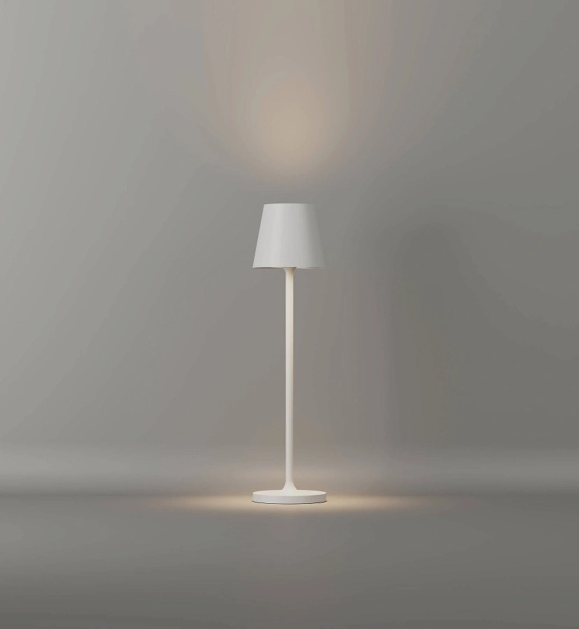 Переносной светильник Byled серия Cone (1.5W, 3.7V, CRI>80, Ф70*275мм, Белый корпус, 36мес., Цвет: Теплый белый 3000К)