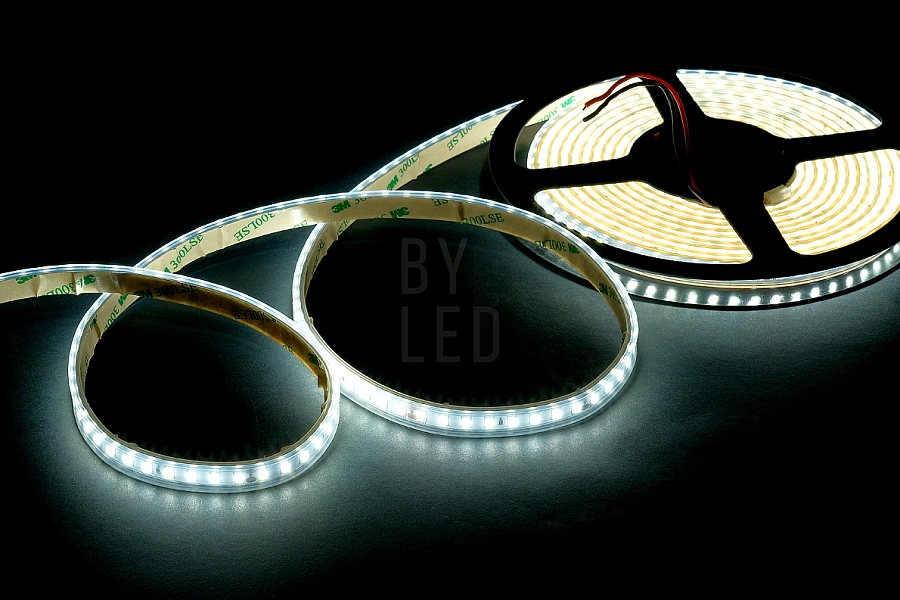 Лента светодиодная Byled PRO SMD2835, 128 LED/м, 11,5 Вт/м, 24В , IP66, Цвет: Холодный белый