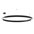 Подвесной светильник Byled серия Halo 4555 (110W, 220V, CRI>90, 1200mm, Черный корпус, Цвет: Теплый белый)