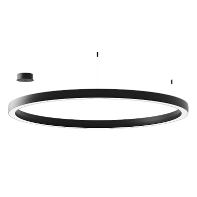 Подвесной светильник Byled серия Halo 4555 (110W, 220V, CRI>90, 1200mm, Черный корпус, Цвет: Теплый белый)