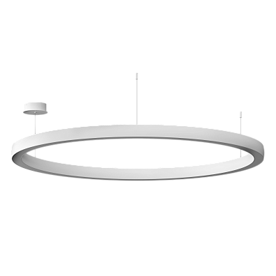 Подвесной светильник Byled серия Halo 4555 (110W, 220V, CRI>90, 1200mm, Белый корпус, Цвет: Теплый белый)