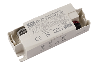 Блок питания Byled серия BLS (15W, 0.35A, 7-42V, IP20, PF>0.95, 60мес.)