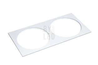 Двойная рамка для светильника Byled серия UNI-BZ-10 Белый