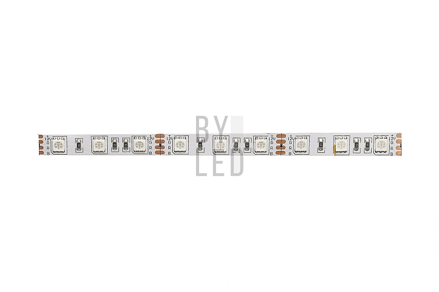 Лента светодиодная Byled Standart 5050, 60 LED/м, 14,4 Вт/м, 12В , IP20, Цвет: RGB