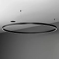 Подвесной светильник Byled серия Halo 1535 (75W, 220V, CRI>90, 1200mm, Черный корпус, Цвет: Нейтральный белый)