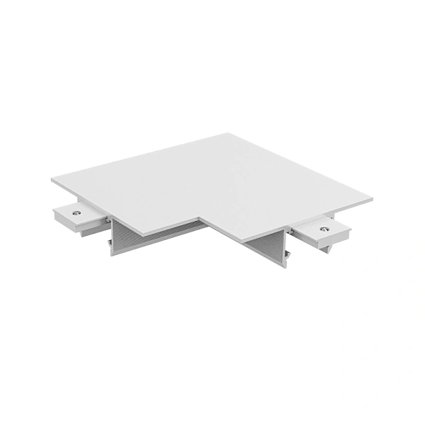 Соеденитель угловой внешний встраиваемый под ГКЛ Byled серия Gravity-MG15 48v, Белый