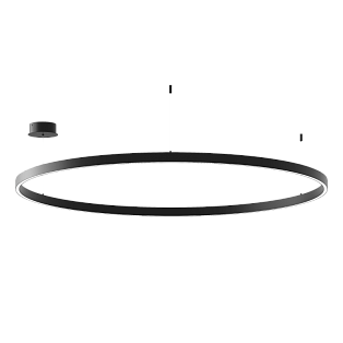 Подвесной светильник Byled серия Halo 1535 (75W, 220V, CRI>90, 1200mm, Черный корпус, Цвет: Теплый белый)