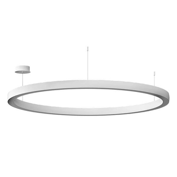 Подвесной светильник Byled серия Halo 4555 (110W, 220V, CRI>90, 1200mm, Белый корпус, Цвет: Нейтральный белый)