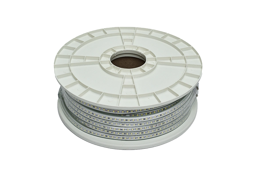 Светодиодная лента Byled PRO SMD2835, 120 LED/m, 6W/m, 230V , IP67, Цвет: Теплый белый