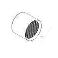 Светильник светодиодный Byled серия UFO-RD (10W, 230V, CRI>90, Черный корпус, IP54, 60мес., Цвет: Теплый белый 3000K)