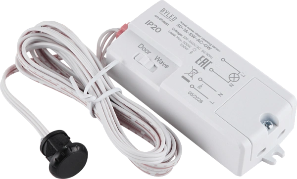 Датчик на взмах руки/открытие двери Byled серия OneX Lux (230V, 1A, 200W, IR, 60мес.)