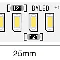 Лента светодиодная Byled Standart 3014, 240 LED/м, 24 Вт/м, 12В , IP20, Цвет: Холодный белый