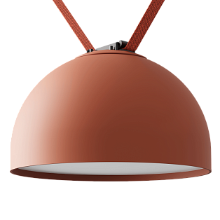 Трековый светильник Byled серия ROPE-SC 20W, 24V, CRI>90, 110гр., Ф300mm, Терракота, Цвет: Теплый белый