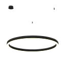 Подвесной светильник Byled серия Halo 4555 (72W, 220V, CRI>90, 1200mm, Черный корпус, Цвет: Теплый белый)