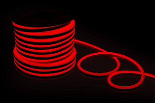 Светодиодный неон Byled PRO SMD2835, 120 LED/m, 6W/m, 230V , IP67, Цвет: Красный