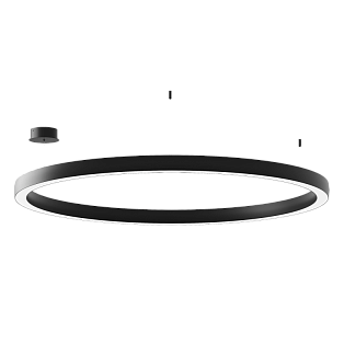 Подвесной светильник Byled серия Halo 4555 (110W, 220V, CRI>90, 1200mm, Черный корпус, Цвет: Теплый белый)