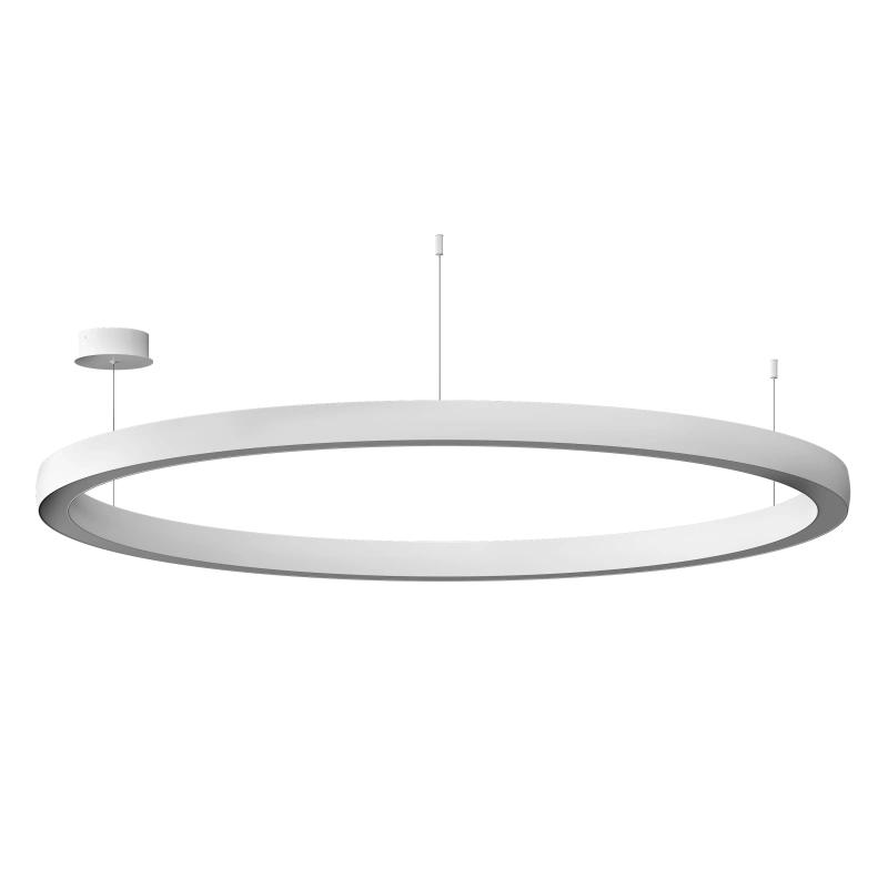 Подвесной светильник Byled серия Halo 4555 (110W, 220V, CRI>90, 1200mm, Белый корпус, Цвет: Нейтральный белый)