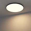 Накладной диммируемый светильник Byled серия Luna (140W, 230V, CRI>90, 1200mm, Черный корпус, Цвет: Теплый белый)