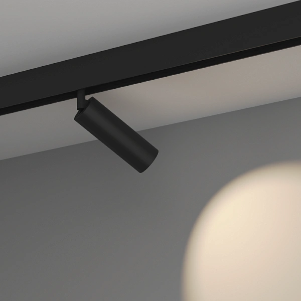 Магнитный трековый светильник Byled серия Gravity с антибликовой решеткой 12W, 48V, CRI>90, 24гр., 36мес., Цвет: Нейтральный белый