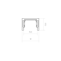 Магнитный трек накладной Byled серия Gravity-MG15 48v, 2000mm