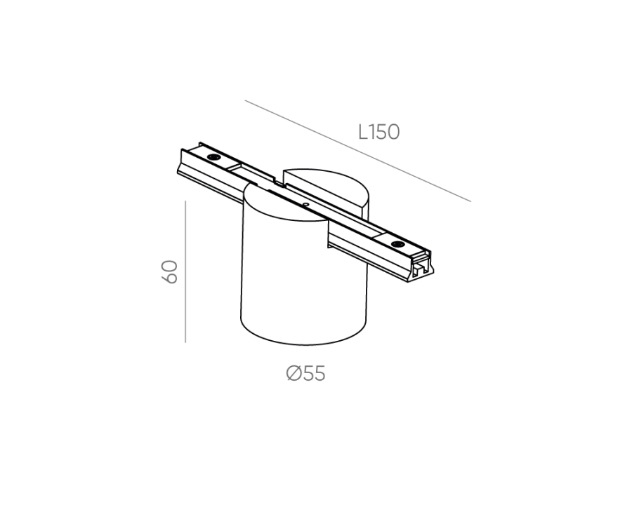 Магнитный светильник Byled серия Gravity-MG15 7W, 48V, CRI>90, 36гр., Черный+Белый, Цвет: Теплый белый