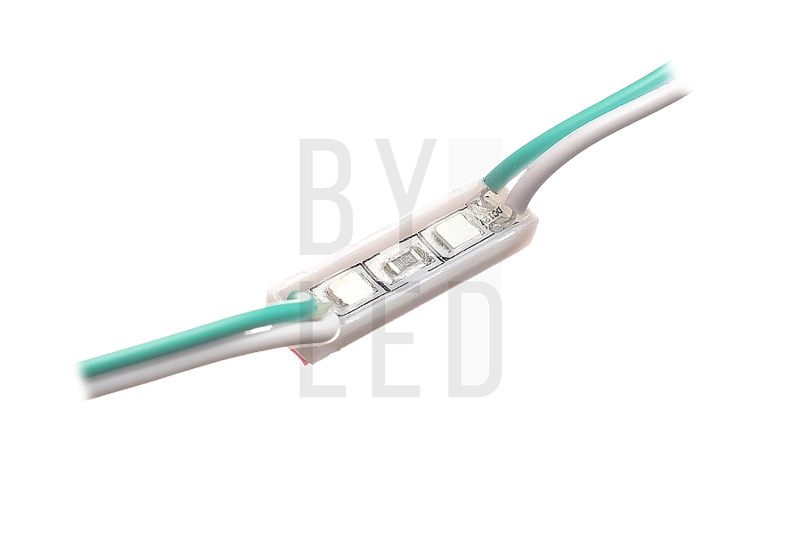 Светодиодный модуль Byled SMD2835, 0.4W, 120°, 12V, Цвет: Зеленый Светодиодный модуль Byled SMD2835, 0.4W, 120°, 12V, Цвет: Зеленый