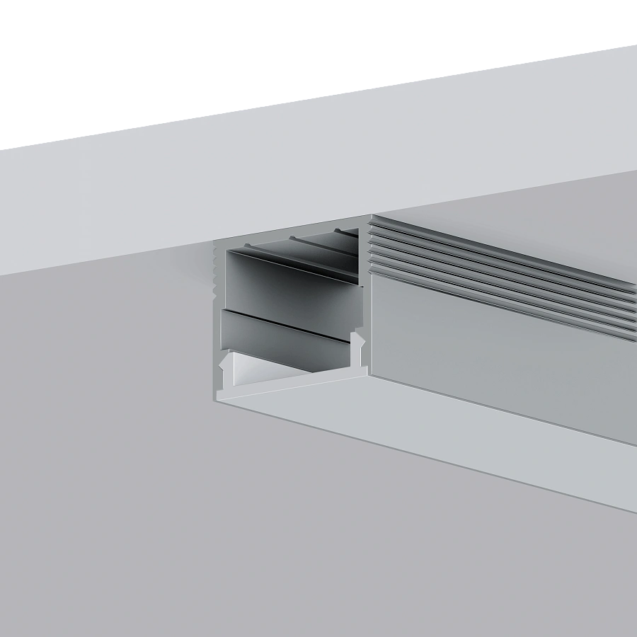 Светодиодный профиль Byled LSL LUX универсальный 16*13*2500мм (Комплект: профиль, экран, 2 заглушки, 4 клипсы)