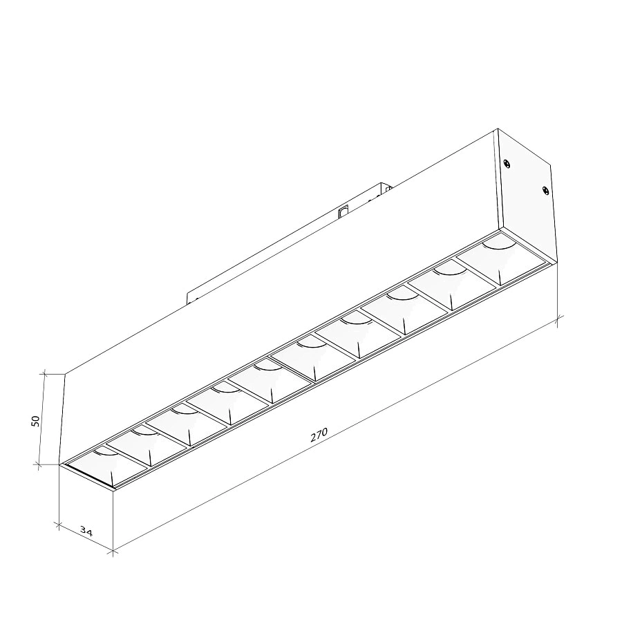 Магнитный встраиваемый светильник Byled серия Gravity MG35 20W, 48V, CRI>90, 36гр., Цвет: Теплый белый