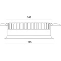 Светильник Byled серия Crater (15W, 220V, CRI>90, Белый корпус, Круг, Цвет: Теплый белый)