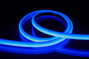 Светодиодный неон Byled PRO SMD2835, 210 LED/m, 10W/m, 24V, СRI>90, IP67, 36мес., Цвет: Синий