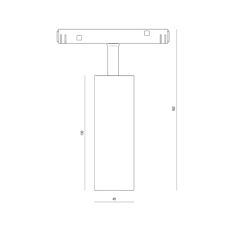 Магнитный трековый светильник Byled серия Gravity с антибликовой решеткой 12W, 48V, CRI>90, 24гр., 36мес., Цвет: Нейтральный белый