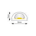Светодиодная термолента Byled PRO SMD2835, 210 LED/m, 10W/m, 24V, СRI>90, IP68, Цвет: Теплый белый