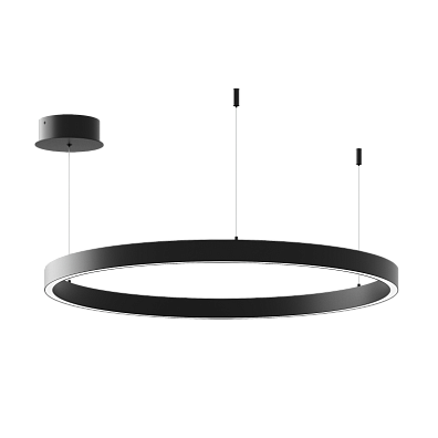 Подвесной светильник Byled серия Halo 1535 (35W, 220V, CRI>90, 600mm, Черный корпус, Цвет: Теплый белый)