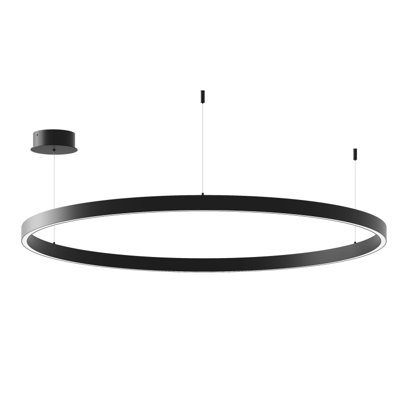 Подвесной светильник Byled серия Halo 1535 (50W, 220V, CRI>90, 900mm, Черный корпус, Цвет: Нейтральный белый)