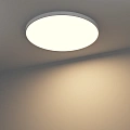 Накладной диммируемый светильник Byled серия Luna (140W, 230V, CRI>90, 1200mm, Белый корпус, Цвет: Теплый белый)