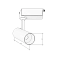 Трековый светильник Byled серия Spot (10W, 230V, CRI>80, Черный корпус, Цвет: Нейтральный белый)