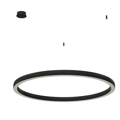 Подвесной светильник Byled серия Halo 4555 (72W, 220V, CRI>90, 1200mm, Черный корпус, Цвет: Нейтральный белый)