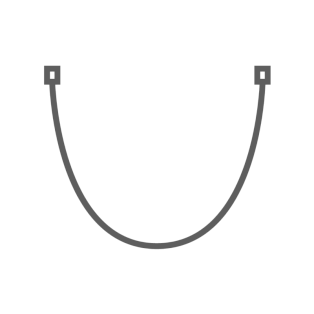 Крепежный элемент неона форма "U" 
