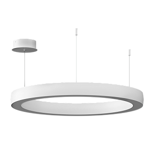 Подвесной светильник Byled серия Halo 4555 (45W, 220V, CRI>90, 600mm, Белый корпус, Цвет: Теплый белый)