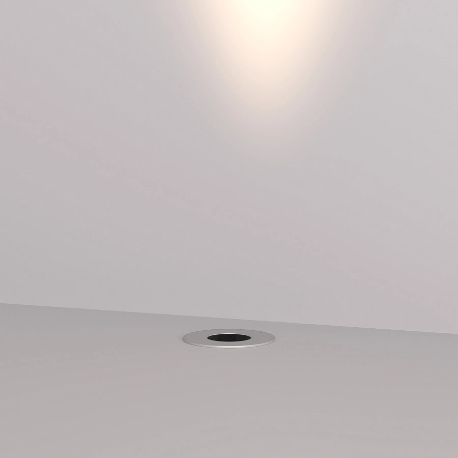 Уличный встраиваемый светильник Byled серия Ground (3W, 24V, CRI>90, φ50*83mm, Серый корпус, Цвет: Теплый белый)
