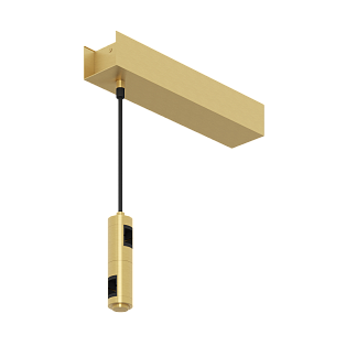 Держатель блока питания подвесной двойной Byled серия ECLIPSE 24V, Золотой