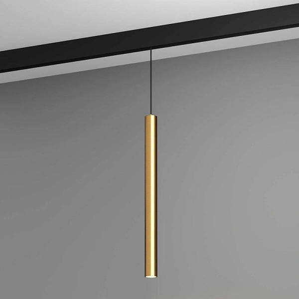 Магнитный подвесной светильник Byled серия Gravity 7W, 48V, CRI>90, 24гр., Золотой, Цвет: Теплый белый Магнитный подвесной светильник Byled серия Gravity 7W, 48V, CRI>90, 24гр., Золотой, Цвет: Теплый белый