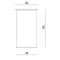 Уличный встраиваемый светильник Byled серия Ground (3W, 24V, CRI>90, φ50*83mm, Серый корпус, Цвет: Теплый белый)